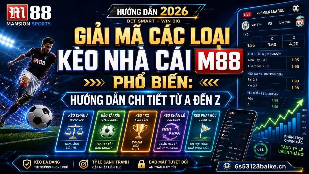 Giải mã các loại kèo nhà cái M88 phổ biến: Hướng dẫn chi tiết từ A đến Z